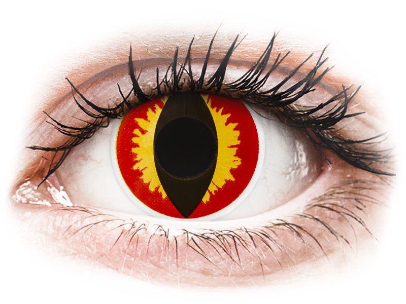 ColourVUE Crazy Lens - nedioptrické (2 čočky) Dragon Eyes