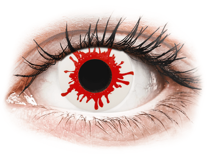 ColourVUE Crazy Lens - Wild Blood - endagslinser uden styrke (2Â linser)