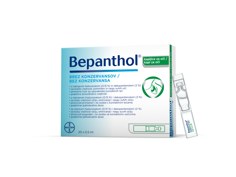 Billede af Bepanthol øjendråber 20x 0,5 ml
