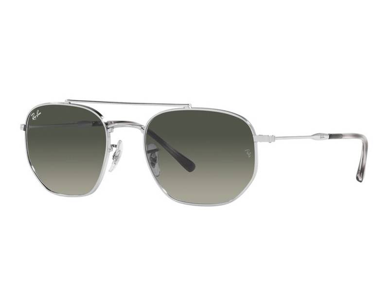 Ray-Ban RB3707 003/71 , Occhiali Da Sole Graduati O Non Graduati , Prova Online , Unisex , Metallo , Misura M , Quadrati , Argento , Adrialenti