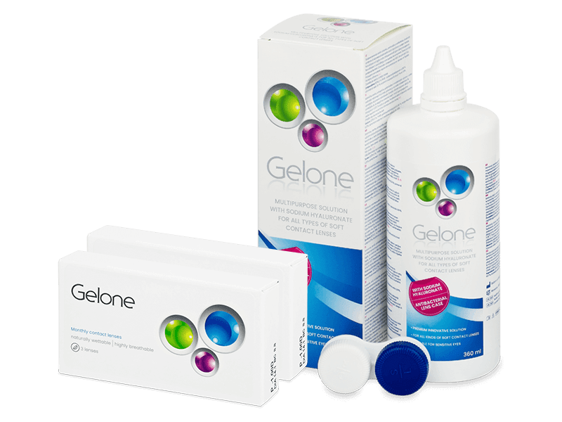 Gelone Monthly (6 lenses) + Gelone Solution 360 ml