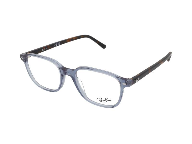 Ray-Ban Leonard RX5393 8228 , Occhiali Da Vista Graduati , Prova Online , Unisex , Plastica , Misura S , Quadrati , Blu, Trasparente , Adrialenti