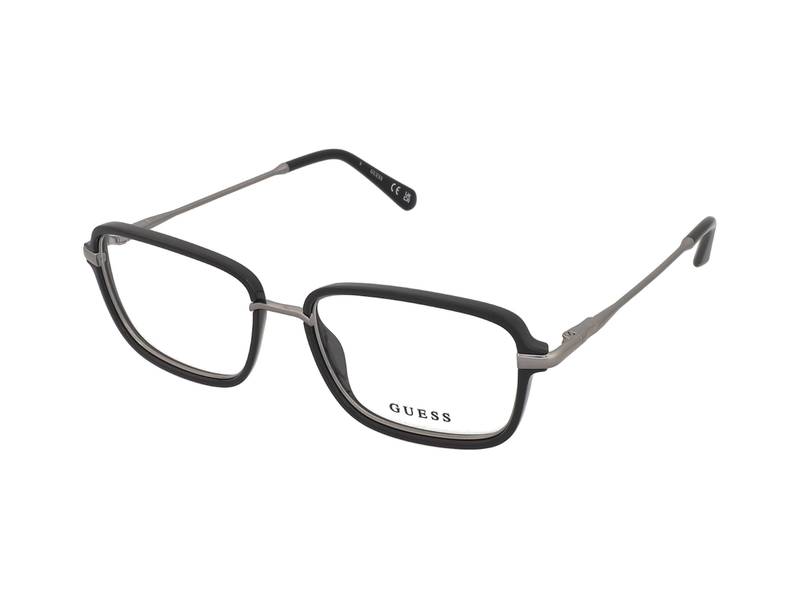 Guess GU50099 001 , Occhiali Da Vista Graduati , Prova Online , Plastica , Misura M , Rettangolari , Nero , Adrialenti