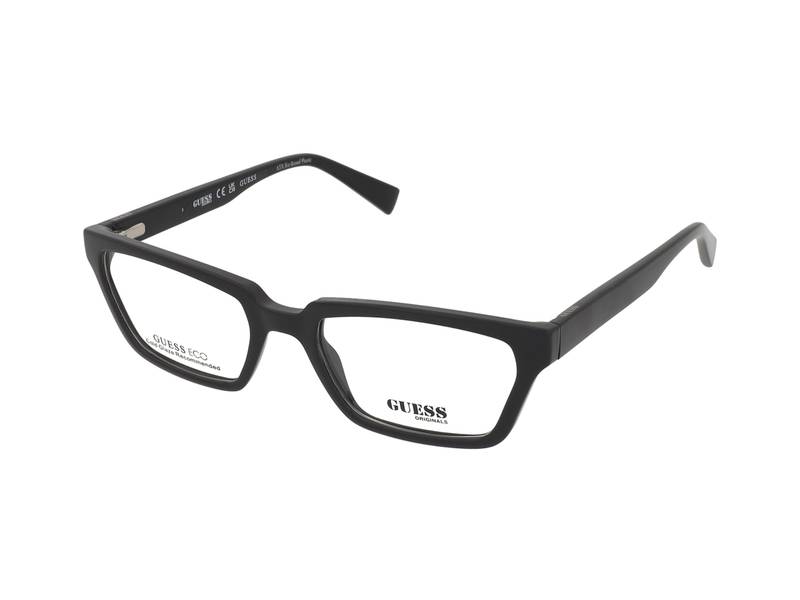 Guess GU8280 001 , Occhiali Da Vista Graduati , Prova Online , Plastica , Misura M , Rettangolari , Nero , Adrialenti