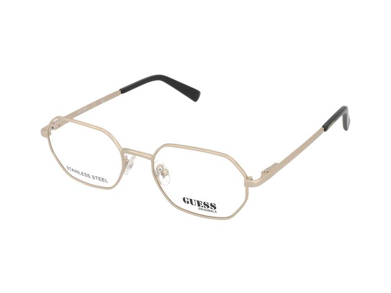 Guess GU8283 032 , Occhiali Da Vista Graduati , Prova Online , Metallo , Misura M , Rettangolari , Oro , Adrialenti