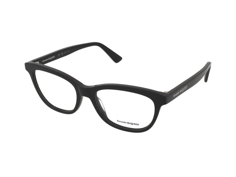 Alexander McQueen AM0461O 001 , Occhiali Da Vista Graduati , Prova Online , Plastica , Misura M , Cat Eye , Nero , Adrialenti