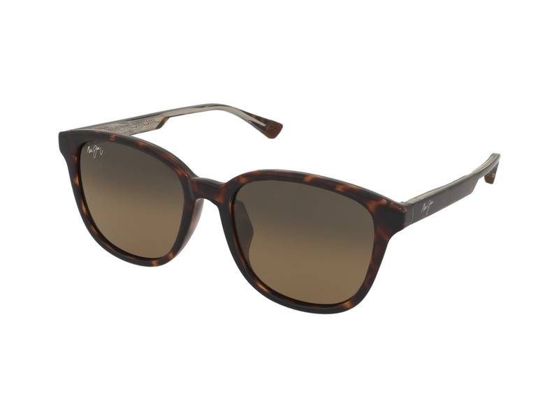 Maui Jim Kuikahi AF HS647-10 , Occhiali Da Sole Graduati O Non Graduati , Prova Online , Unisex , Plastica , Misura M , Quadrati , Marrone, Havana , A