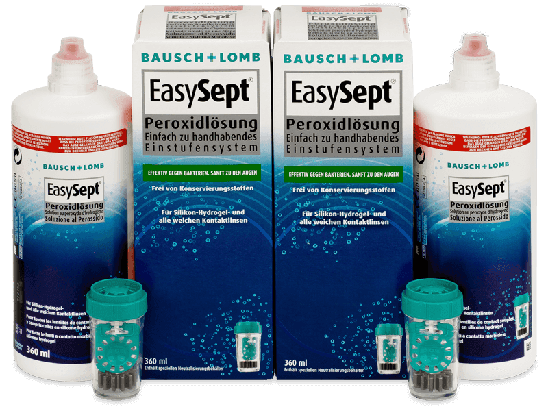 Bausch & Lomb EasySept peroxide oplossing 2x 360 ml