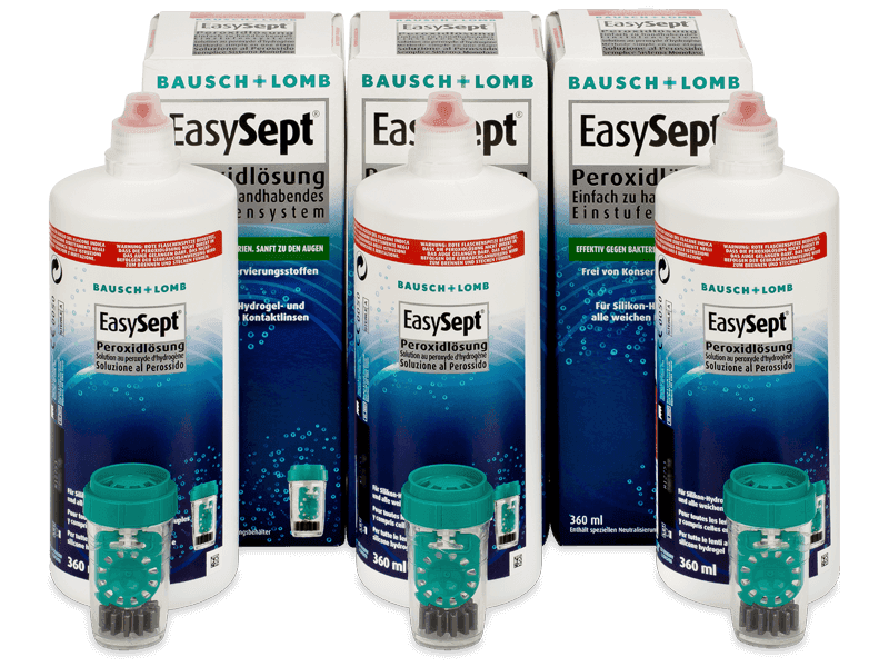 Bausch & Lomb EasySept peroxide oplossing 3x 360 ml
