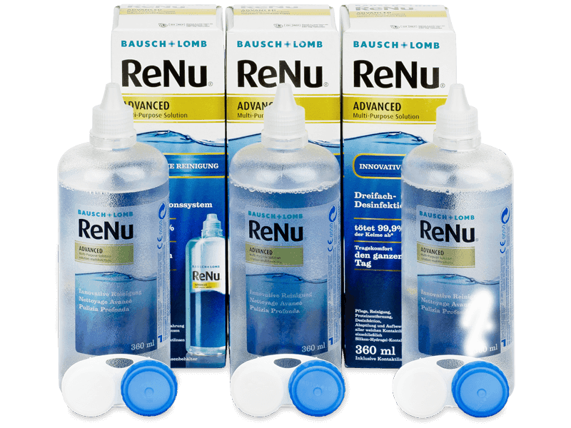 Soluție ReNu Advanced 3x 360 ml