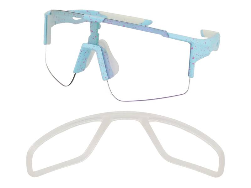 Crullé Photochromic Bike C2 , Occhiali Da Sole Graduati O Non Graduati , Prova Online , Unisex , Plastica , Mascherina , Blu, Rosa , Adrialenti