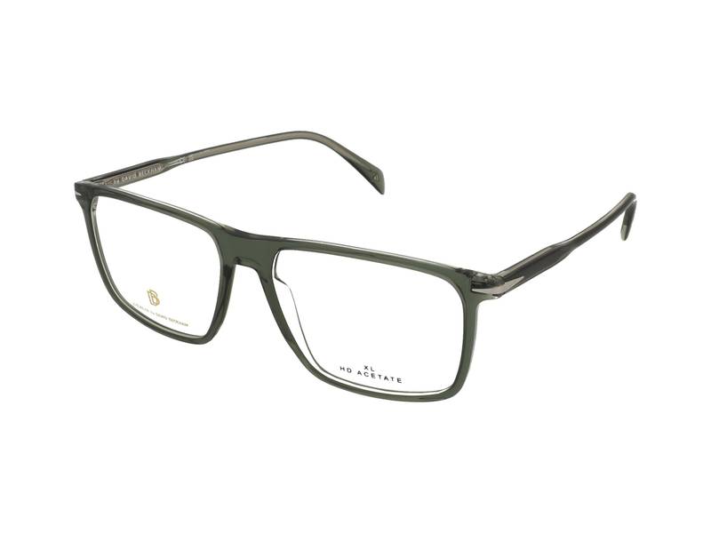 David Beckham DB 1164 B59 , Occhiali Da Vista Graduati , Unisex , Plastica , Misura M , Quadrati , Verde, Trasparente , Adrialenti