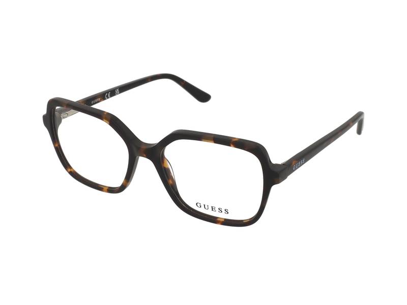 Guess GU50164 052 , Occhiali Da Vista Graduati , Plastica , Misura S , Quadrati , Marrone, Havana , Adrialenti