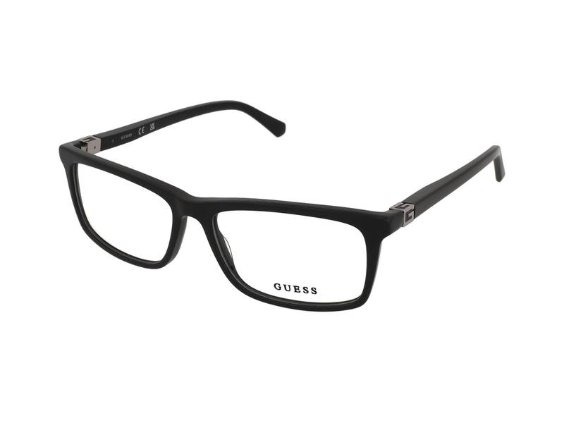 Guess GU50190 001 , Occhiali Da Vista Graduati , Plastica , Misura M , Rettangolari , Nero , Adrialenti