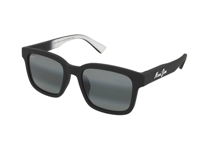 Maui Jim Opiopio AF 659-02 , Occhiali Da Sole Graduati O Non Graduati , Prova Online , Plastica , Misura M , Quadrati , Nero , Adrialenti