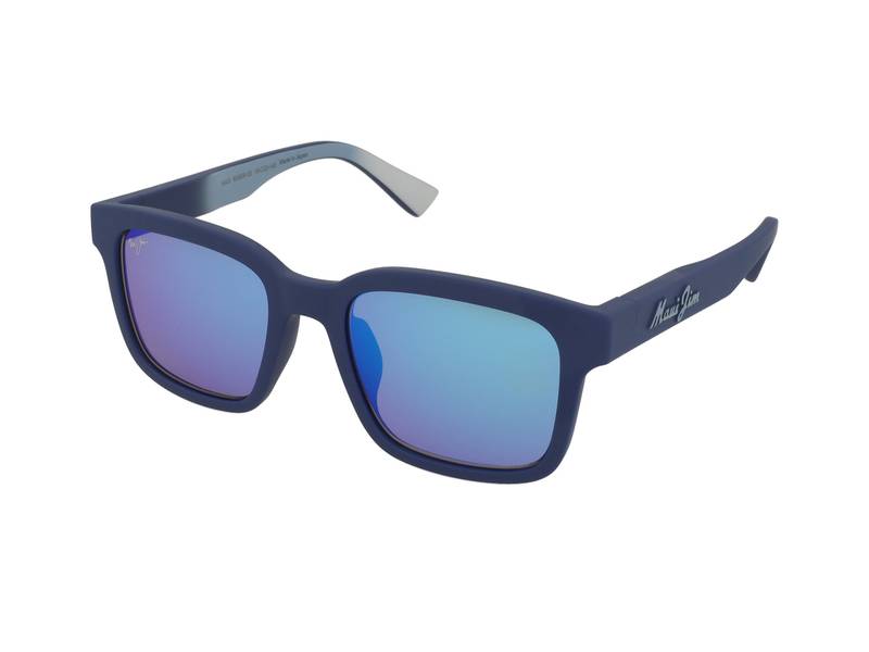 Maui Jim Opiopio AF B659-03 , Occhiali Da Sole Graduati O Non Graduati , Prova Online , Plastica , Misura M , Quadrati , Blu , Adrialenti