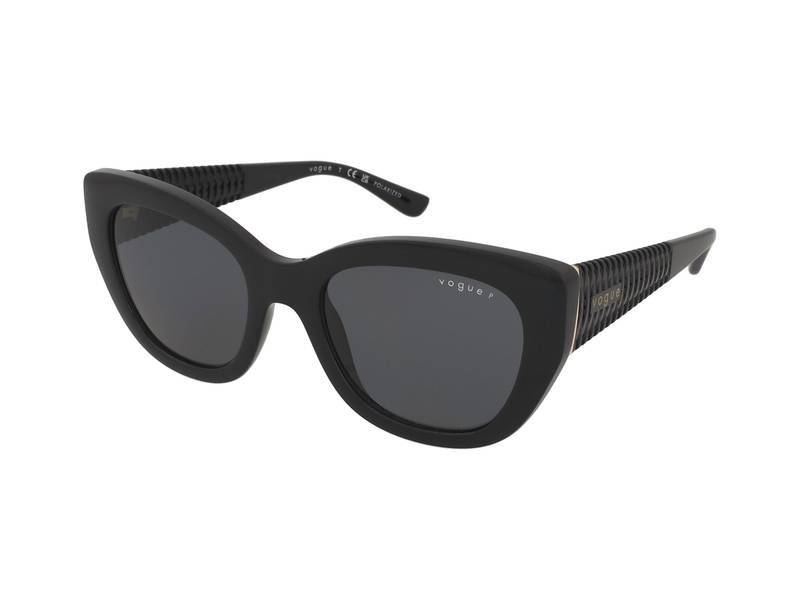 Vogue VO5567S W44/81 , Occhiali Da Sole Graduati O Non Graduati , Prova Online , Plastica , Misura M , Cat Eye , Nero , Adrialenti