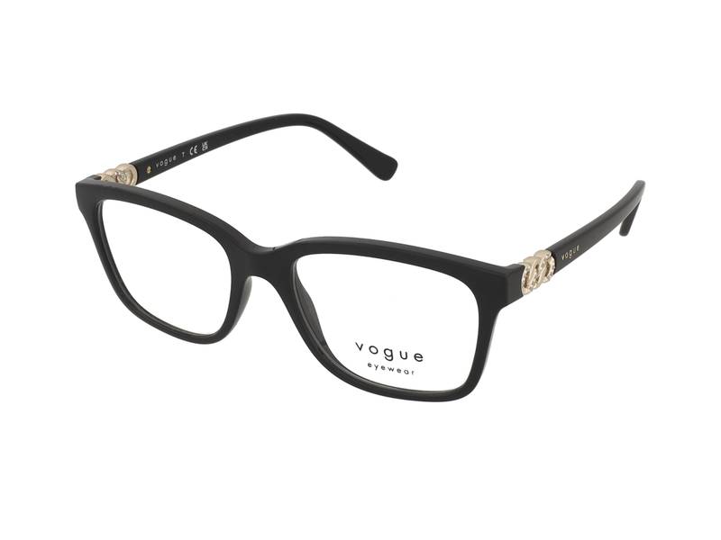 Vogue VO5574B W44 , Occhiali Da Vista Graduati , Prova Online , Plastica , Misura M , Quadrati , Nero , Adrialenti