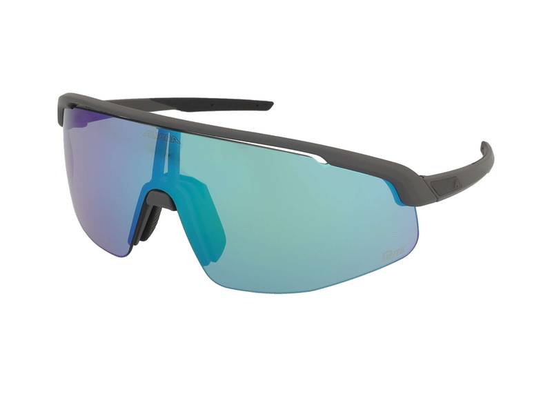 Alpina Turbo Pro Q-Lite Midnight Grey Matt/Green Mirror