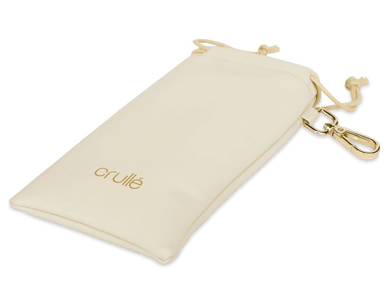 Crullé glasses pouch - beige